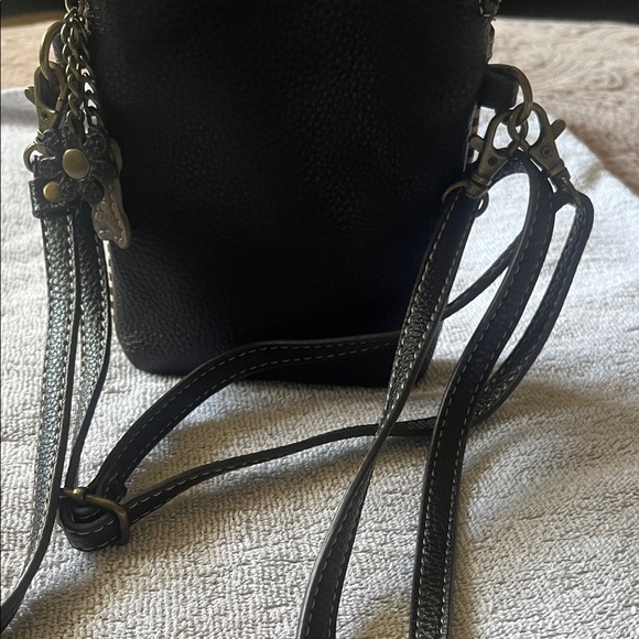 Chala cell phone Poodle Design Crossbody / convertible purseBag in brown and Tan - Picture 9 of 9